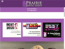 Tablet Screenshot of prairiedentalgroup.com